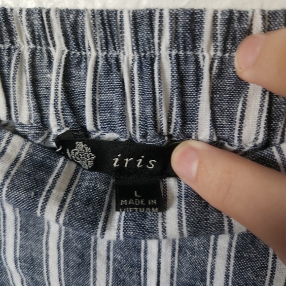 Iris Linen Pants - Striped - Picture 5 of 7